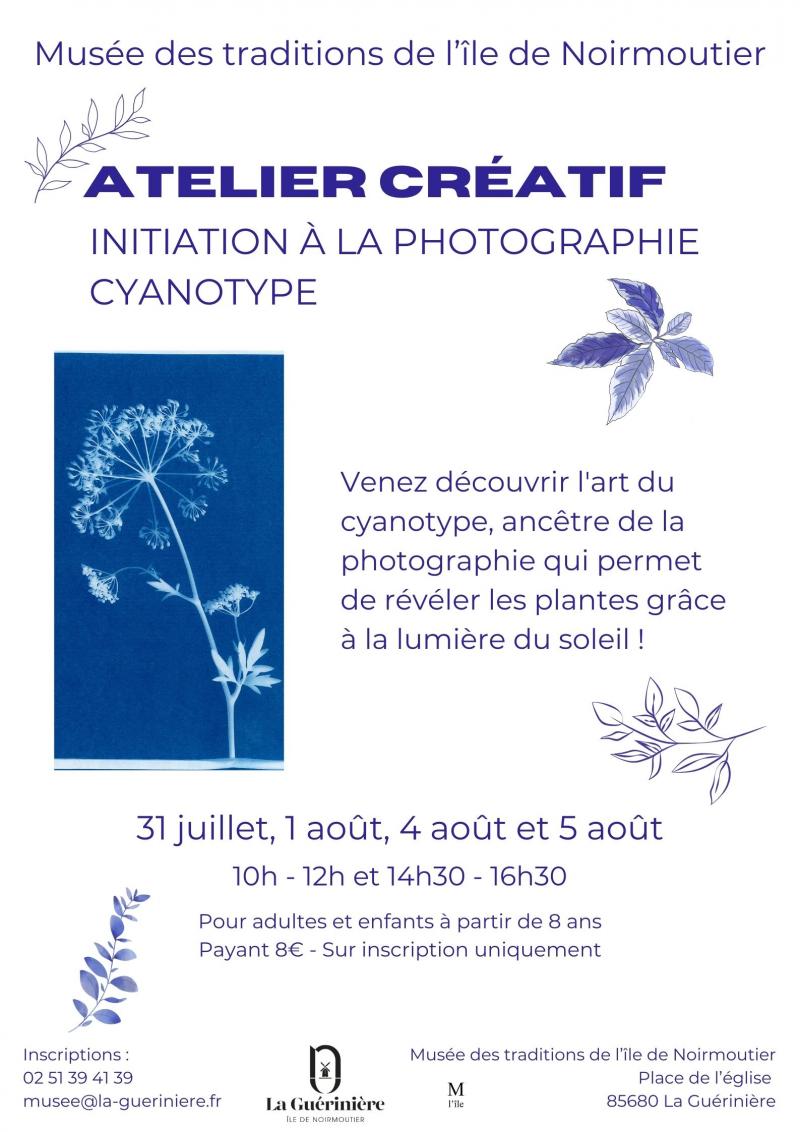 1er août 2026 - Atelier d'initiation à la photographie cyanotype