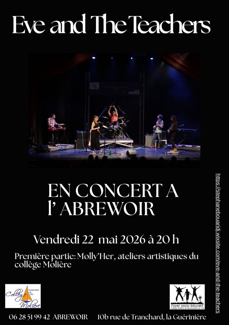22 mai 2026 - Concert : Eve and the Teachers
