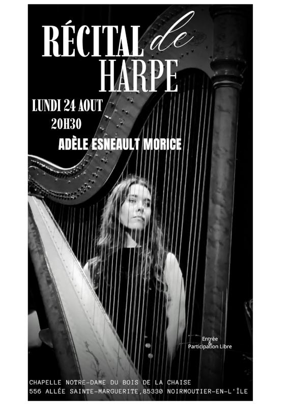 24 août 2026 - Récital de harpe par Adèle ESNEAULT MORICE