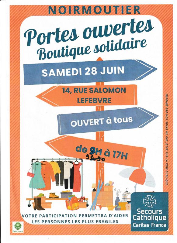 28 juin 2025 - Portes ouvertes de la boutique solidaire du Secours Catholique