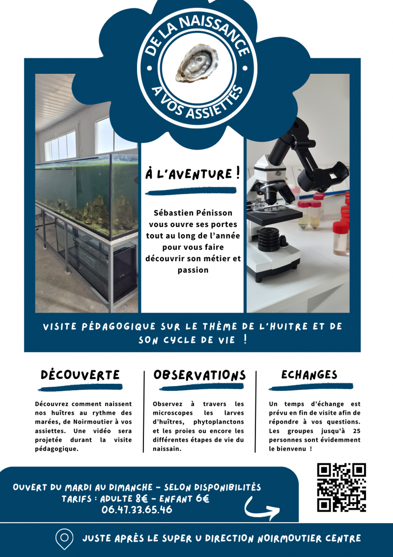 Du 21 au 26 octobre 2025 - Visite guidée : De la Naissance à Vos Assiettes par Sébastien PÉNISSON