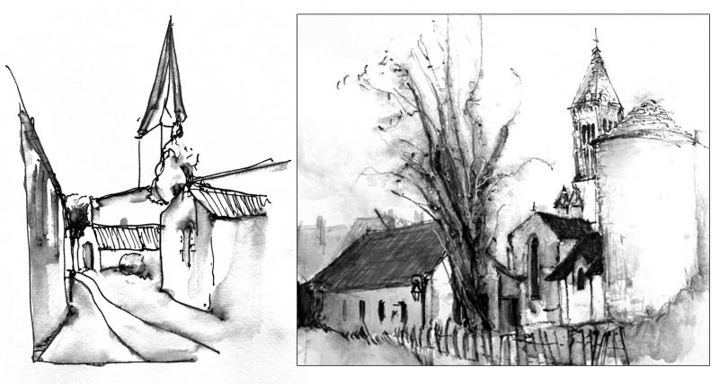 1 Poisson dans l'O - Cours de dessin et d'aquarelle