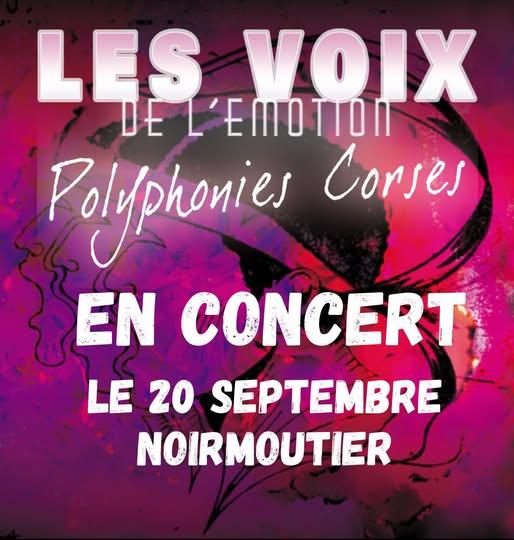 20 septembre 2025 - Concert Les voix de l'émotion : Polyphonies Corses
