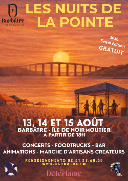 Les 13, 14 et 15 août 2026 - Les nuits de la Pointe