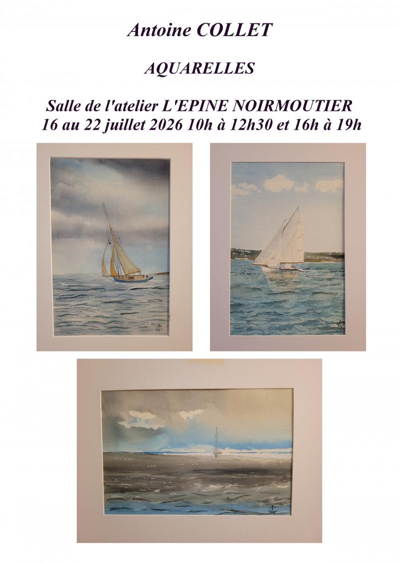 Du 16 au 22 juillet 2026 - Exposition : Aquarelles