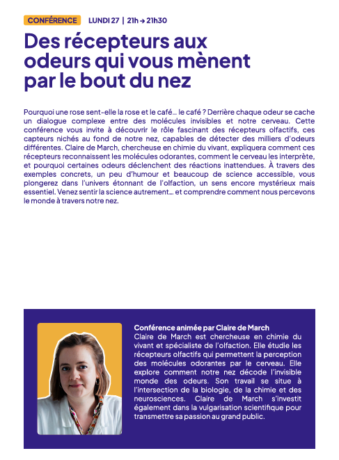 Du 26 au 29 octobre 2025 - Festival des Sciences : Les conférences Du 26 au 29 octobre 2025 - Festival des Sciences : Les conférences
