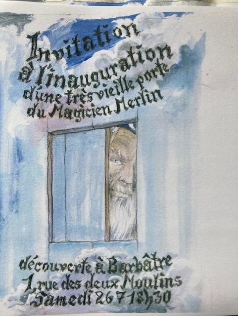 26 juillet 2025 - Inauguration de l'ancienne Porte du Magicien Merlin par Katharina VON SAALFELD