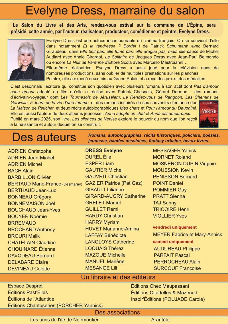 1er et 2 août 2025 - 17ème édition du Salon du Livre et des Arts