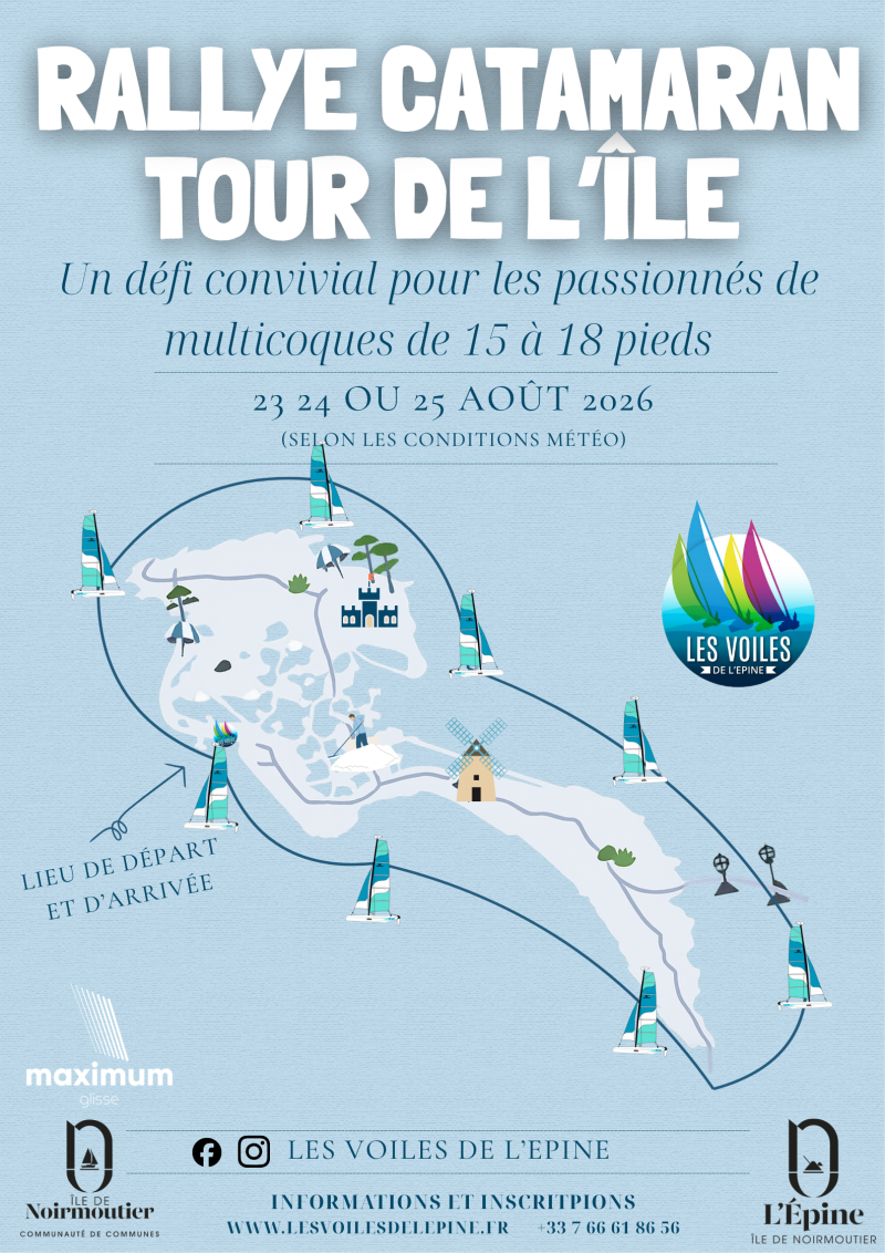 Du 23 au 25 août 2026 - Rallye catamaran : Tour de l'île