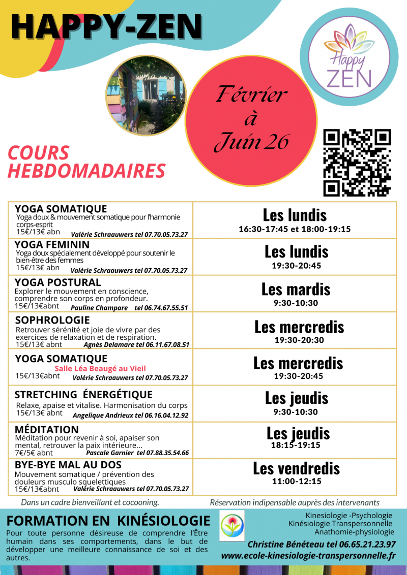 Association Happy-Zen - Ateliers et cours de bien-être