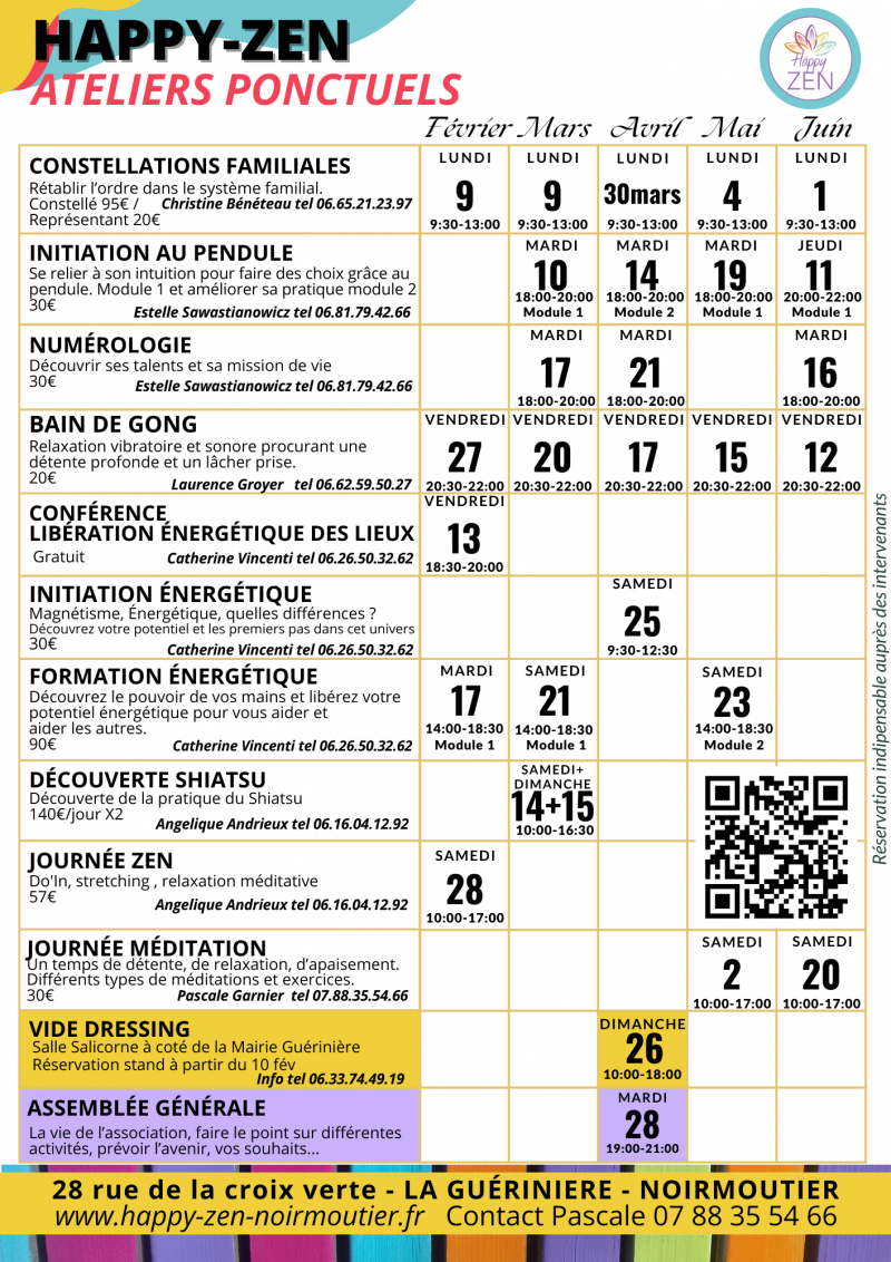 Association Happy-Zen - Ateliers et cours de bien-être