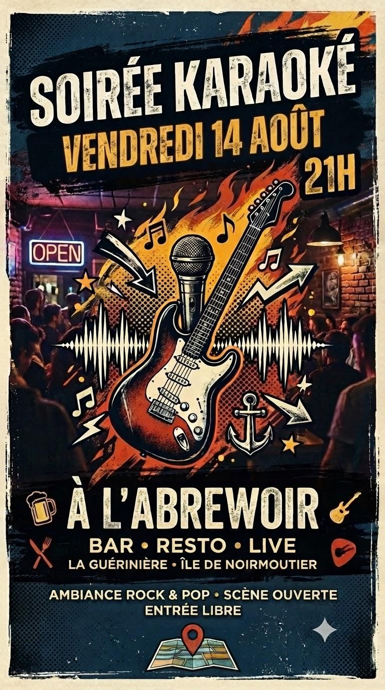 14 août 2026 - Soirée karaoké à l'Abrewoir
