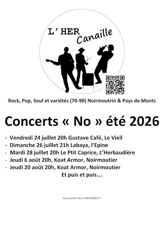 26 juillet 2026 - Concert : Rock, Pop, Soul & variétés par l'Her Canaille au Labaya