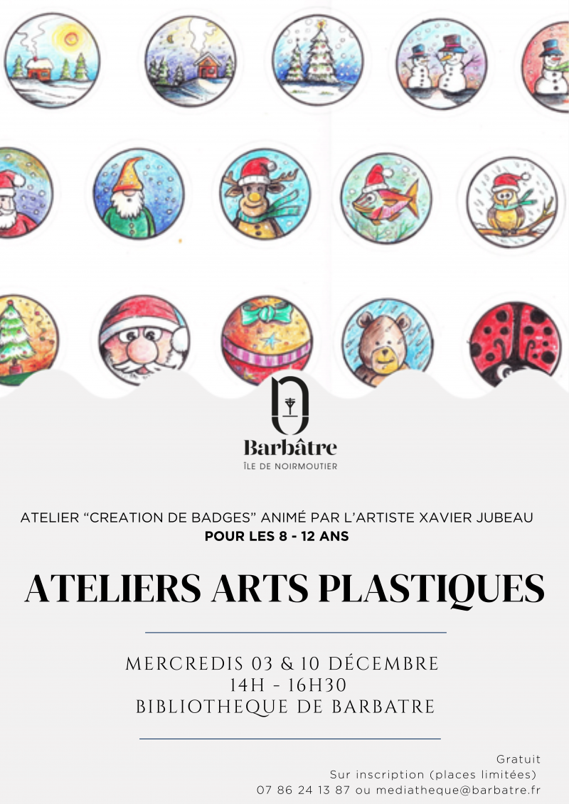 3 décembre 2025 - Ateliers Arts plastiques : création de badge