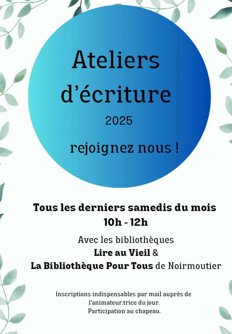 28 juin 2025 - Ateliers d'écriture interbibliothèques à la Bibliothèque pour Tous
