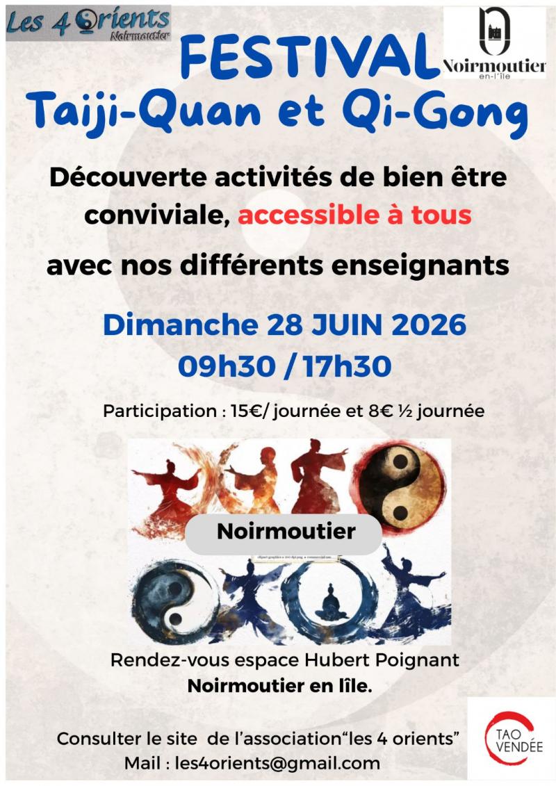 28 juin 2026 - Festival de Taiji-Quan et Qi-Gong