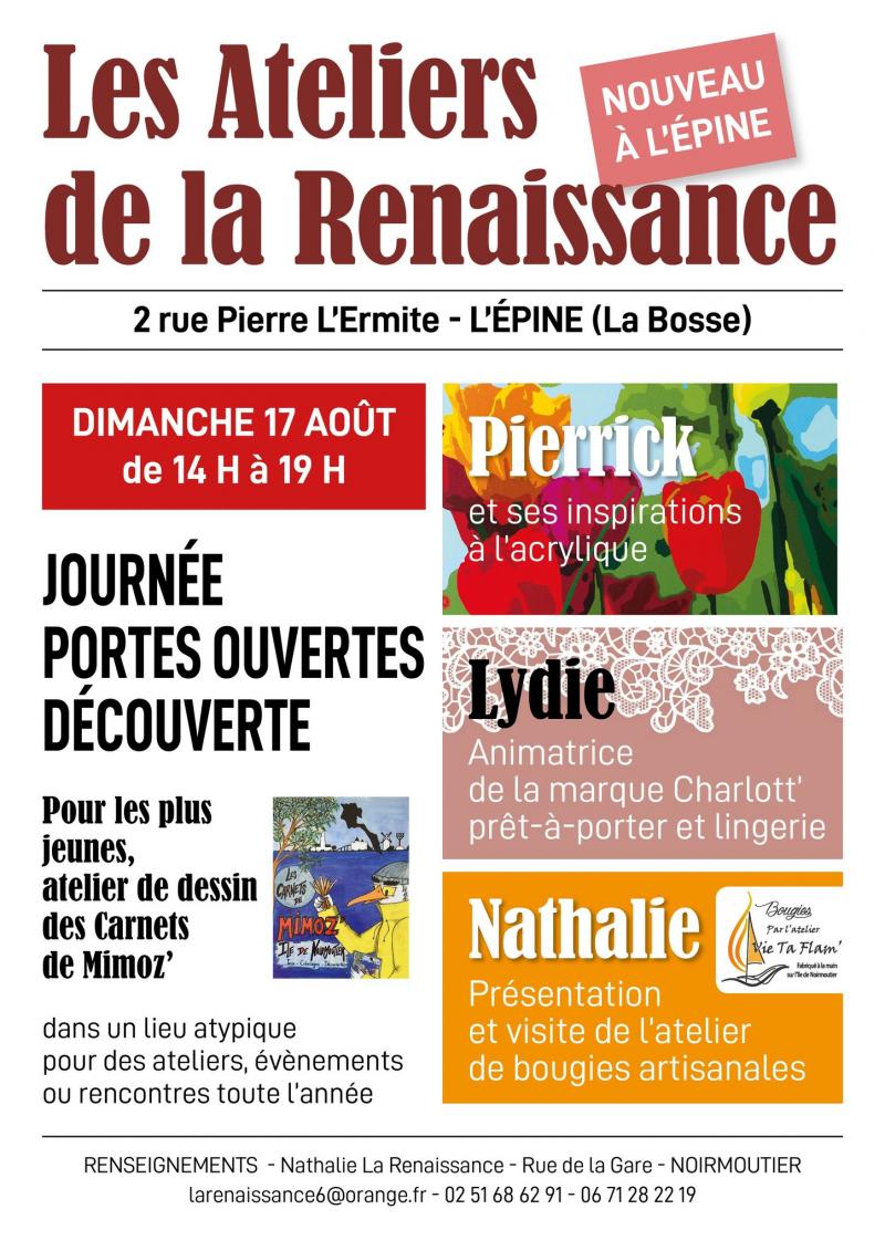 17 août 2025 - Les ateliers de la Renaissance - Journée portes ouvertes