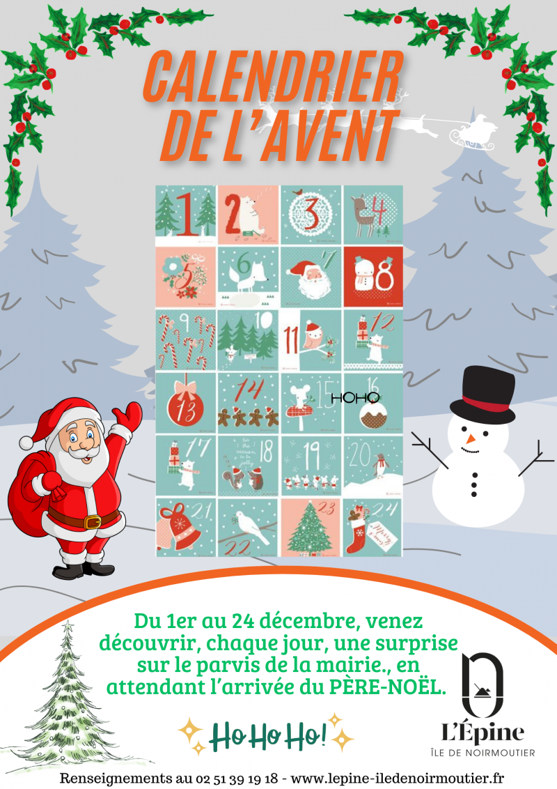 Du 1er au 24 décembre 2025 - Calendrier de l'avent Géant