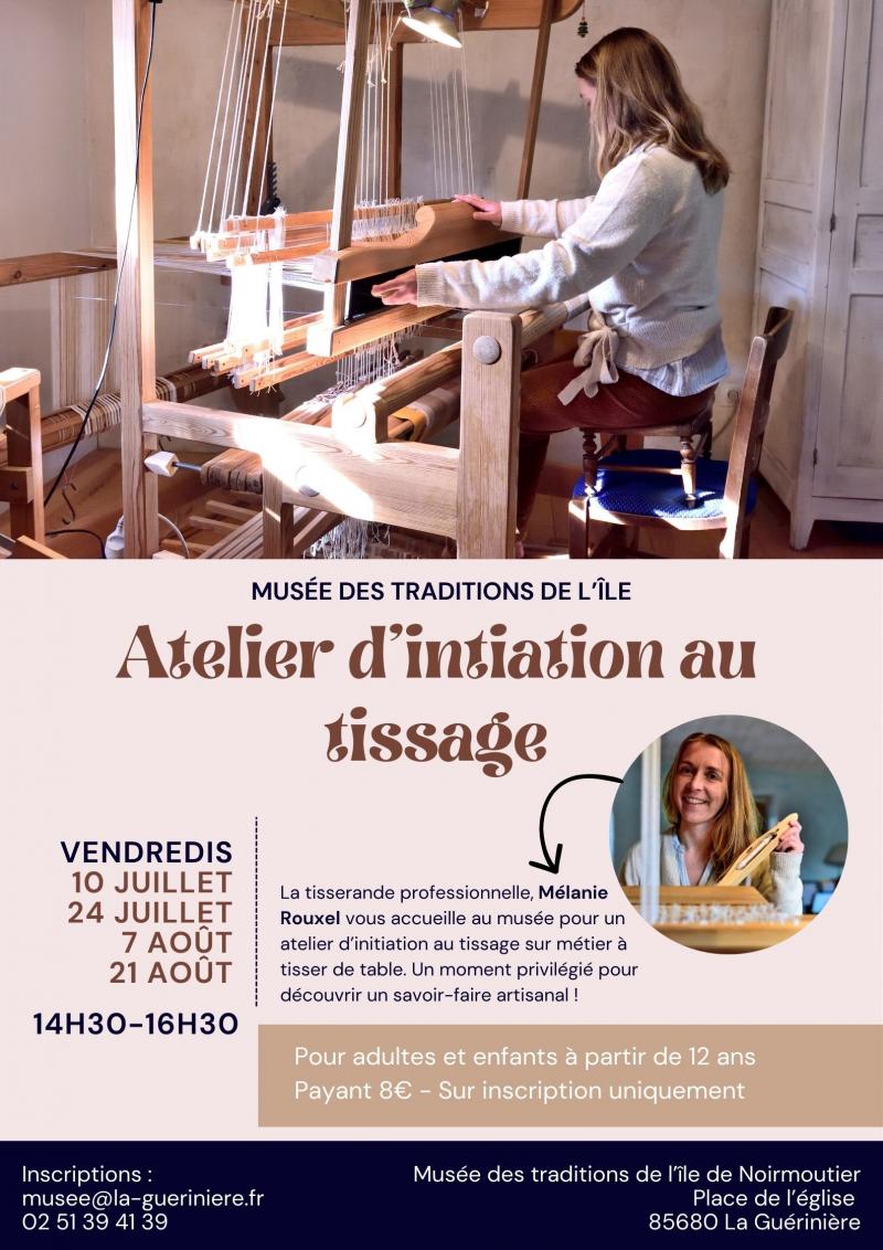 21 août 2026 - Atelier d'initiation au tissage