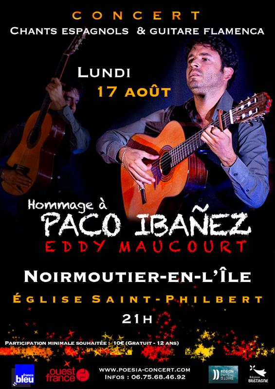 17 août 2026 - Hommage à Paco Ibanez : chants espagnols et guitare flamenca
