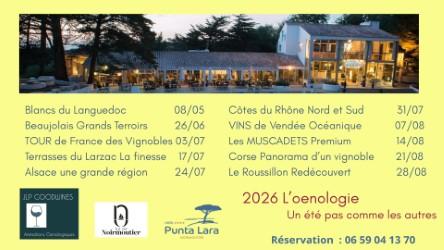 31 juillet 2026 -  Atelier d'oenologie :  Côtes du Rhône Nord et Sud avec JLP Goodwines