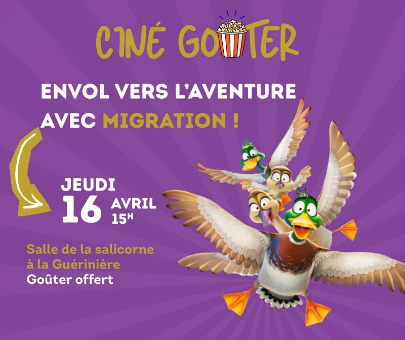 16 avril 2026 - Ciné-goûter avec le film migration