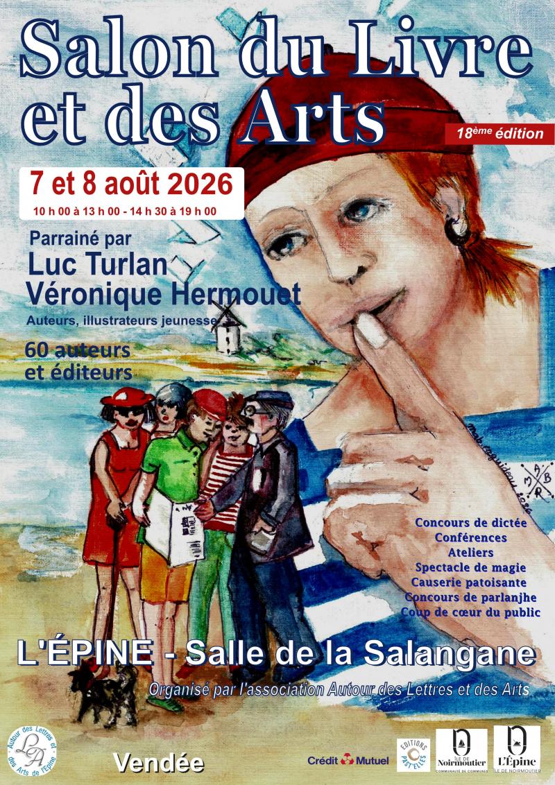 7 et 8 août 2026 - 18ème édition du Salon du Livre et des Arts
