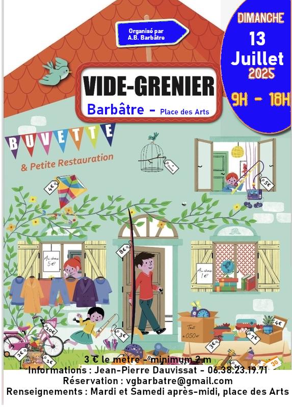 13 Juillet 2025 - Vide-Greniers