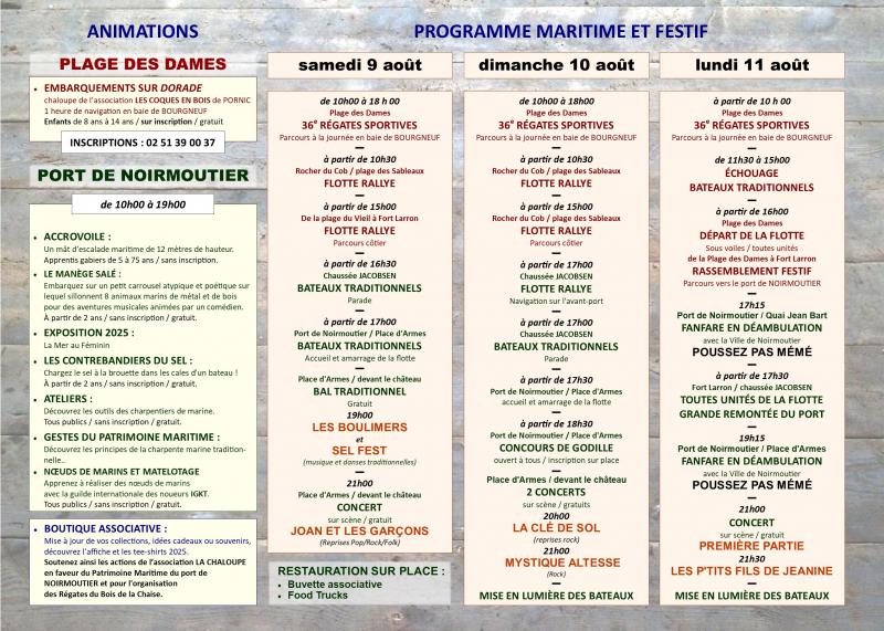 Du 9 au 11 août 2025 - Les Régates du Bois de la Chaise