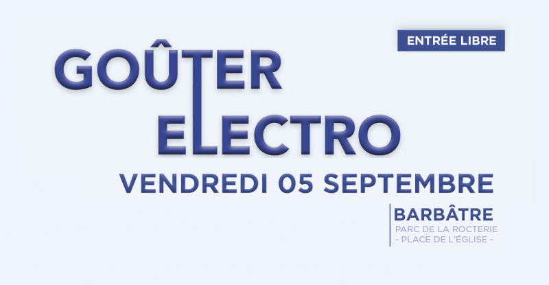 5 septembre 2025 - Goûter électro au parc de la Rocterie et sur la place de l'Église