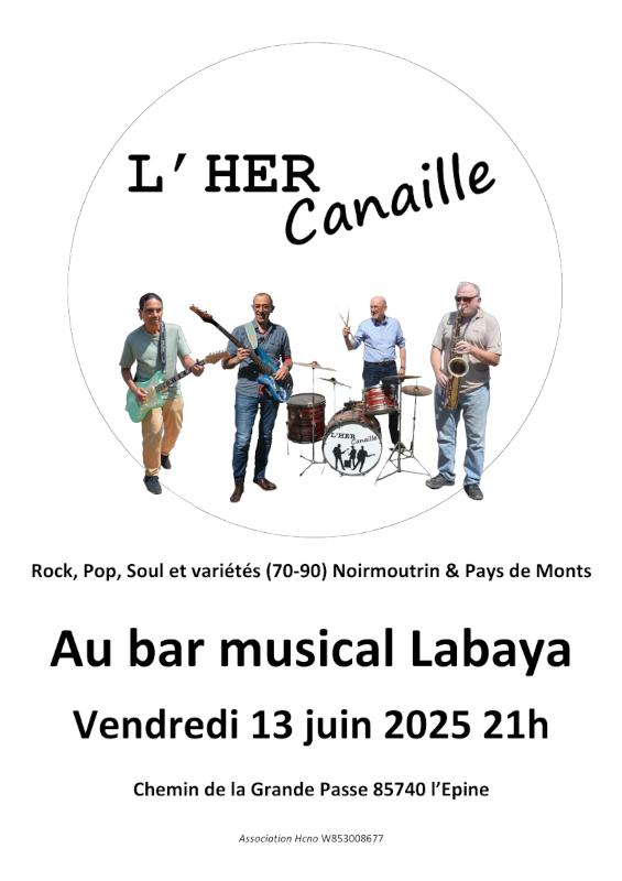 13 juin 2025 - Concert de l'Her Canaille au bar musical le Labaya