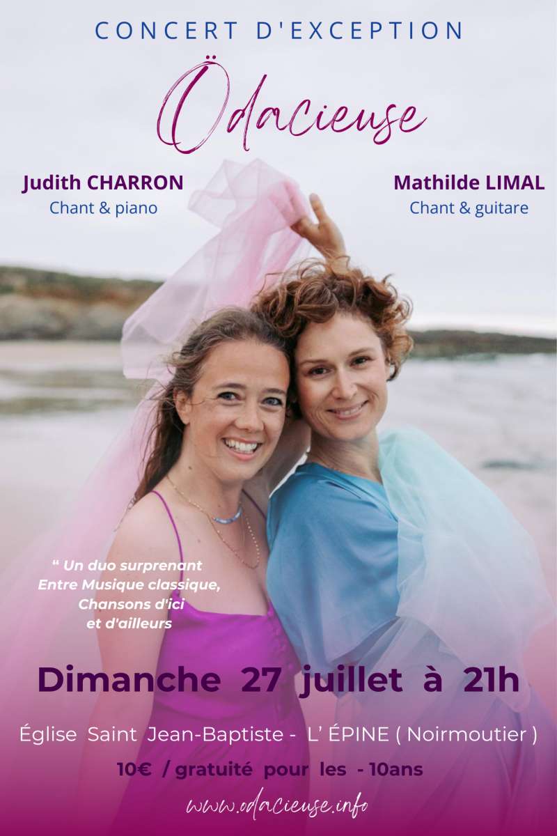 27 juillet 2025 - Concert Judith Charron et Mathilde Limal