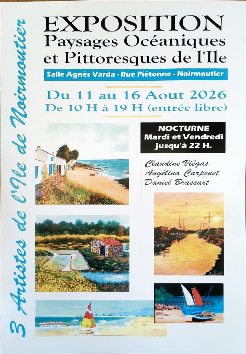 Du 11 au 16 août 2026 - Exposition de peintures : Paysages océaniques et pittoresques de l'île