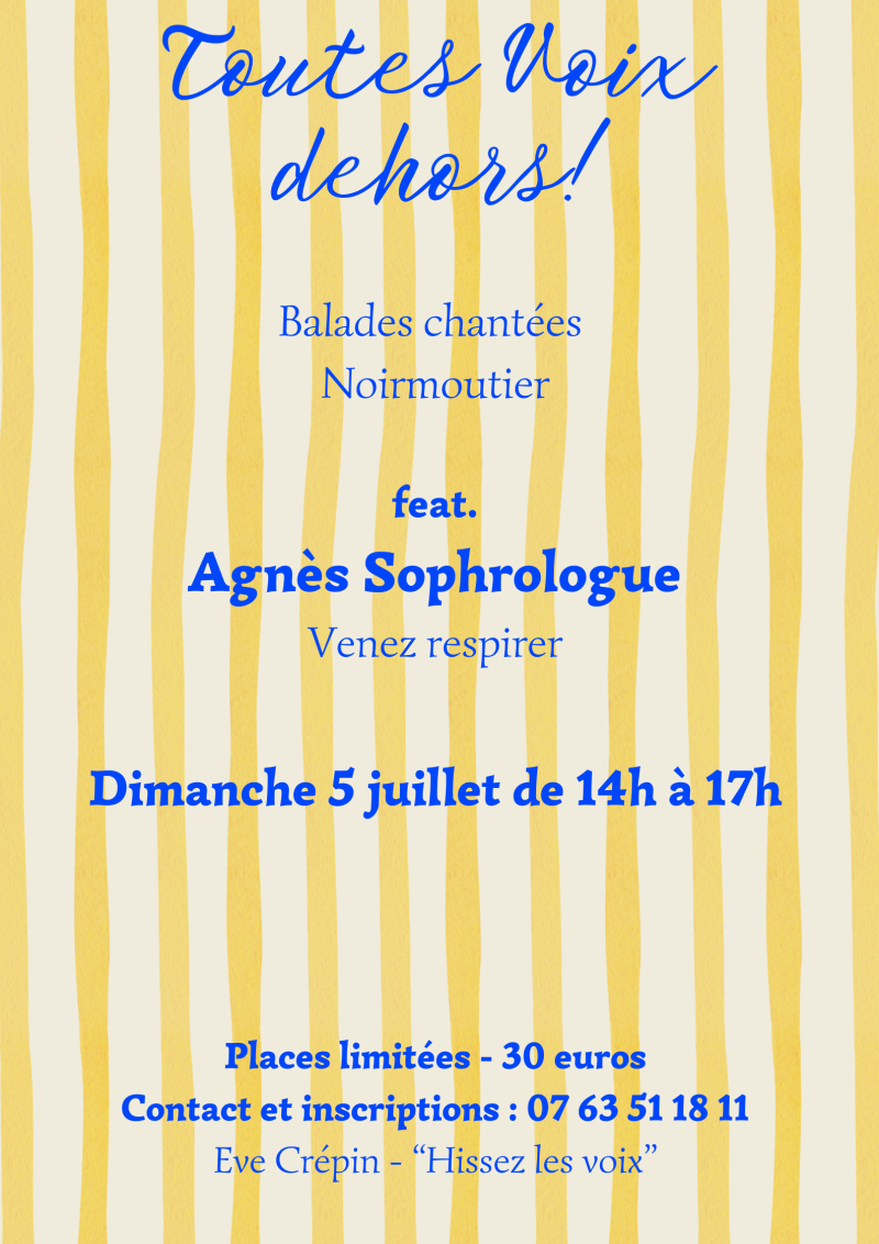 5 juillet 2026 - Balade chantée et sophrologie