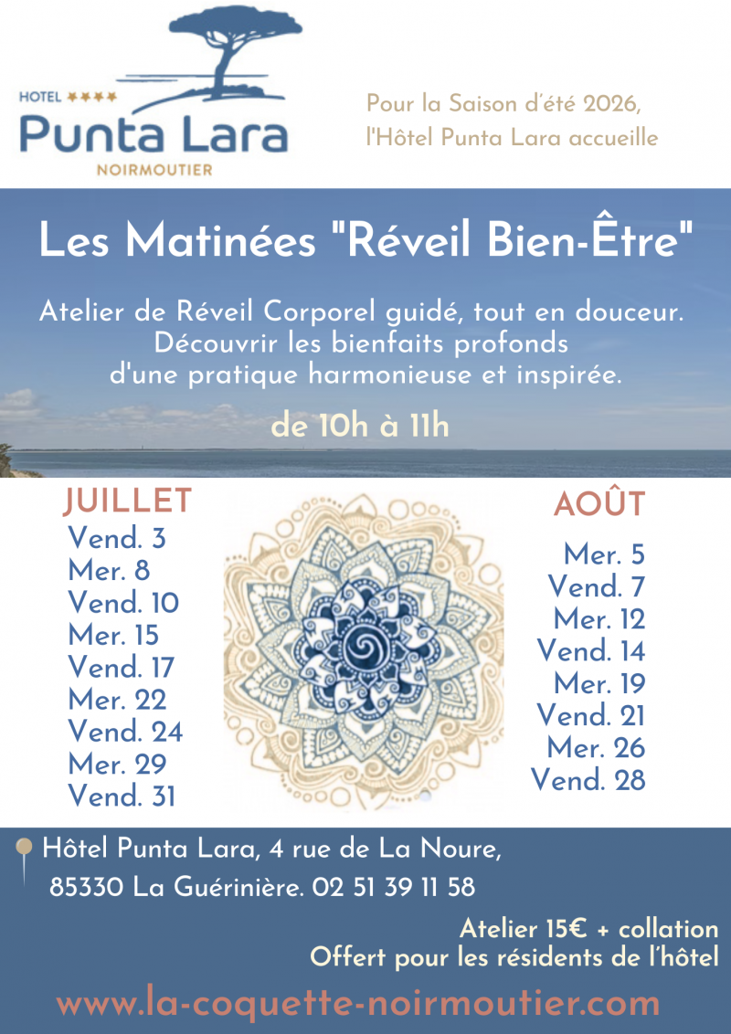 29 juillet 2026 - Matinée Réveil Bien-être à l'Hôtel Punta Lara
