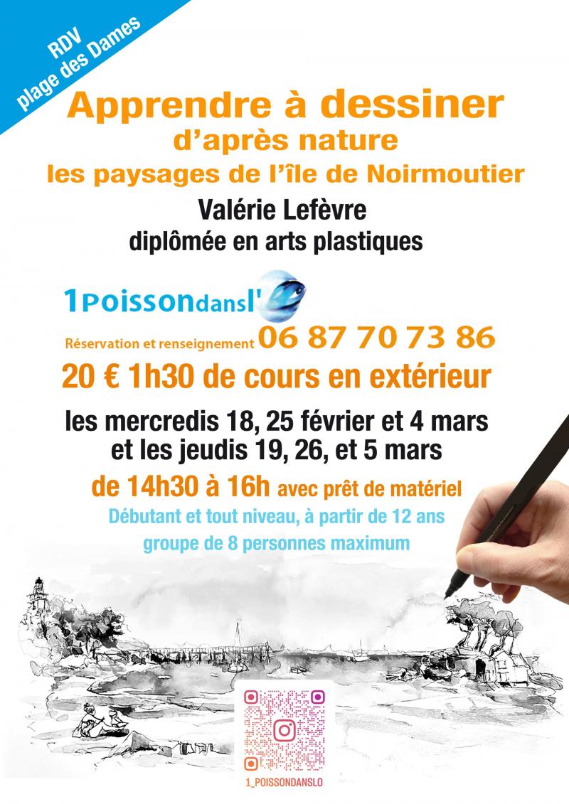 25 février 2026 - Apprendre à dessiner les plages avec Valérie Lefevre