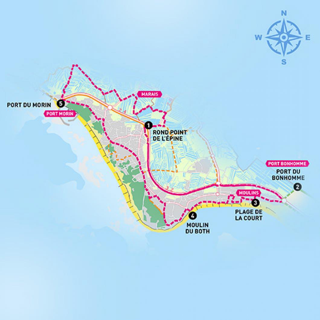 Cycling Trails On Noirmoutier Island Cycling Trails On Noirmoutier Island
