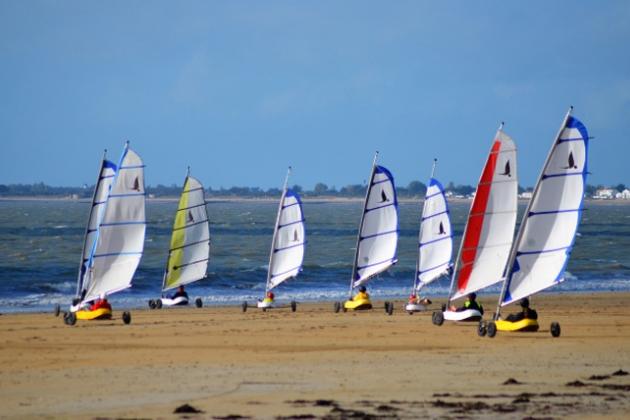 Activité groupe - Char à voile Activité groupe - Char à voile