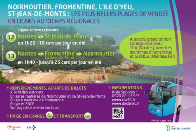 Cars de la ligne 13 Nantes - Noirmoutier Cars de la ligne 13 Nantes - Noirmoutier